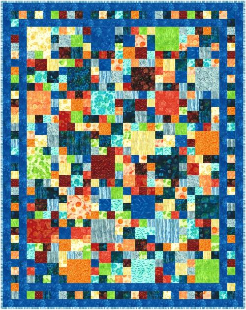 Batik Squares , , Hoffman California Fabrics