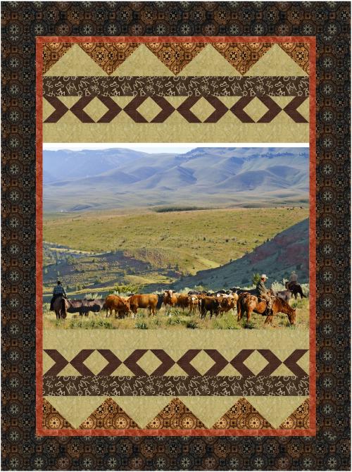 Cattle Round Up , , Hoffman California Fabrics