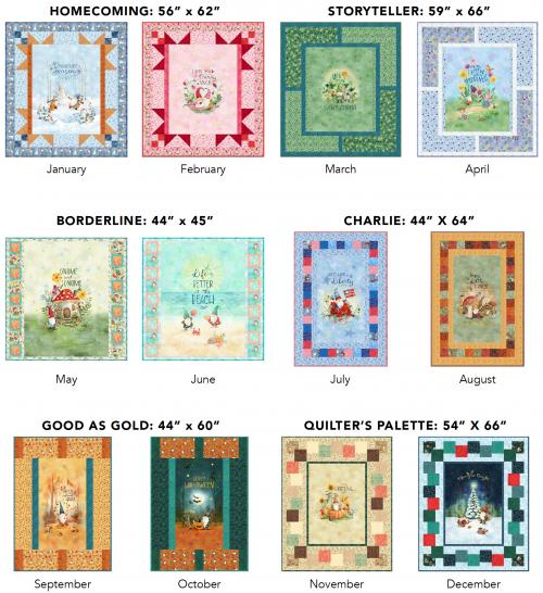 Homecoming, Storyteller, Borderline, Charlie, Good as Gold, & Quilter's Palette by 