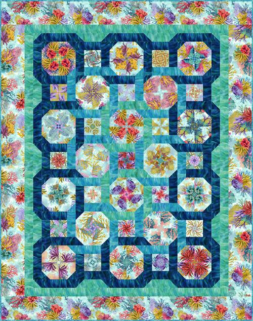 Toss Pattern Ring Toss Quilt , , Hoffman California Fabrics
