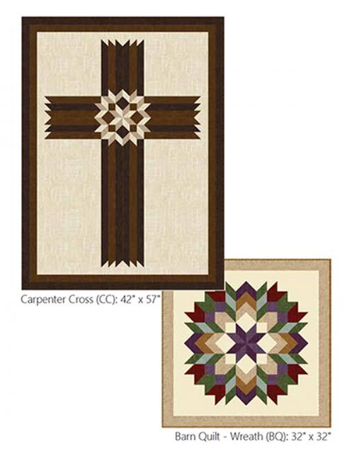 Carpenter Cross & Barn Quilt-Wreath by 