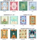 Homecoming, Storyteller, Borderline, Charlie, Good as Gold, & Quilter's Palette